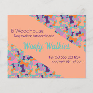 Banddesign för hund i orange Stationär Flyer