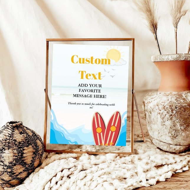 Banddusch för baby-stranden för babydusch Favor-te Poster (Skapare uppladdad)