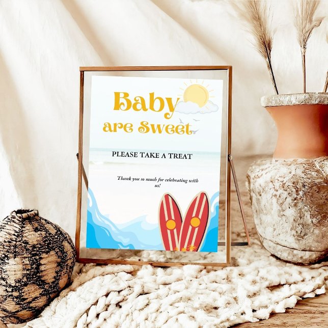 Banddusch för babydusch för baby-stranden Favortec Poster (Skapare uppladdad)