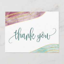 Banded Gemstone | Mauve Tack Vykort