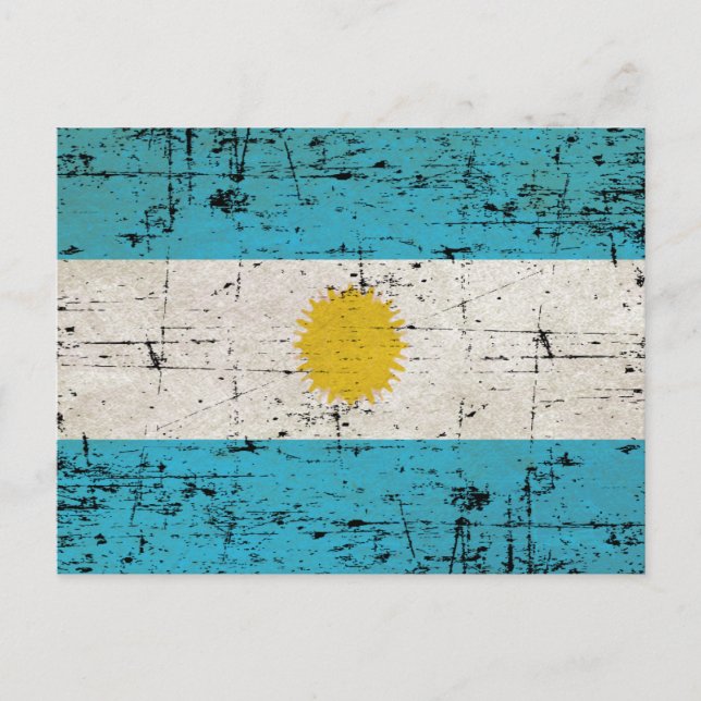 Bandeira da Argentina Vykort (Framsida)