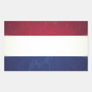 Bandeira da Holanda Rektangulärt Klistermärke