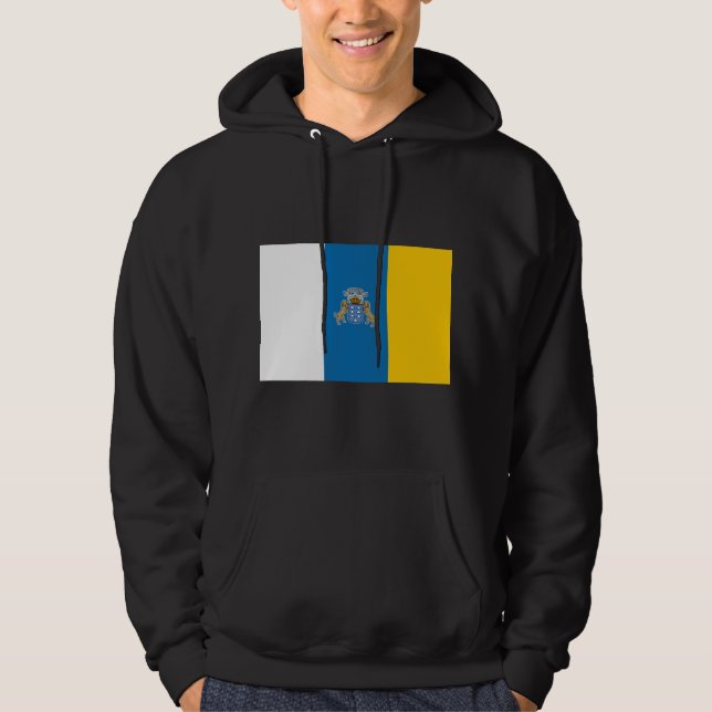 Bandeira das Ilhas Canárias Hoodie (Framsida)