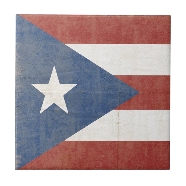 Bandeira de Porto Rico Kakelplatta (Framsidan)