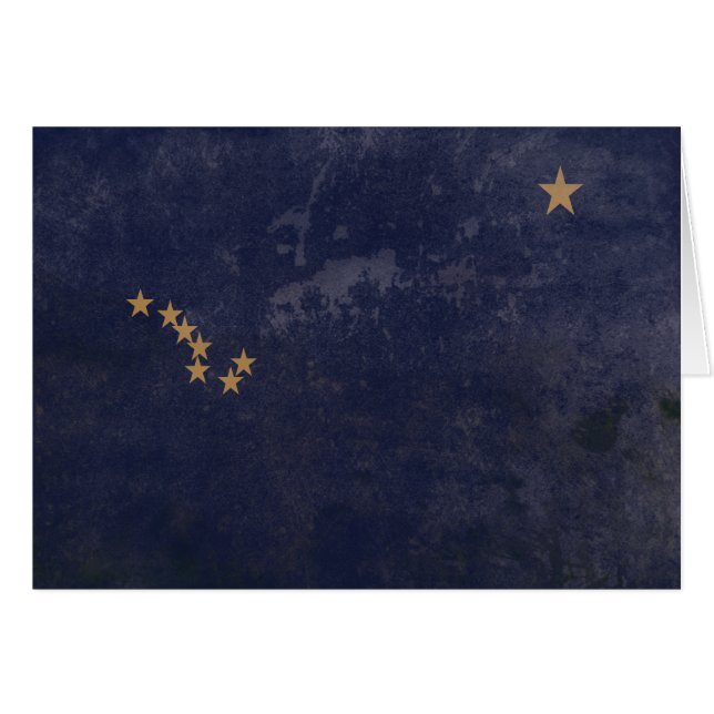 BANDEIRA DO ALASKA HÄLSNINGSKORT (Framsidan Horizontal)