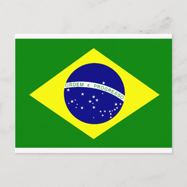 Bandeira do Brasil Vykort (Framsida)