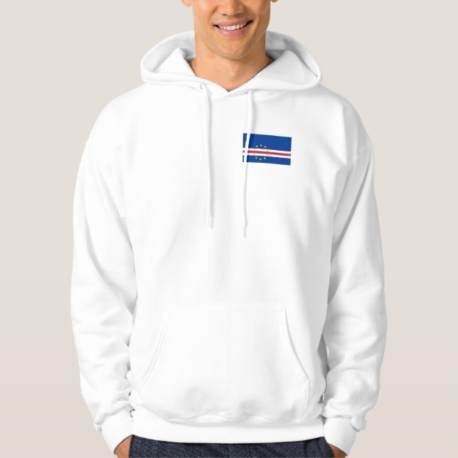 Bandeira do Cabo Verde Hoodie (Framsida)