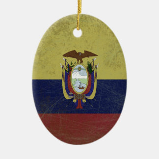 Bandeira do equador julgransprydnad keramik