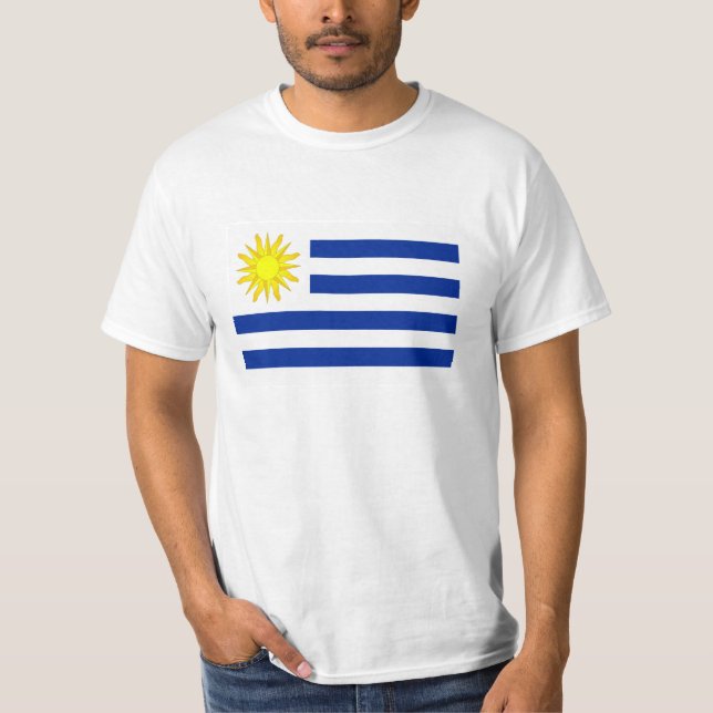Bandeira do Uruguay T Shirt (Framsida)