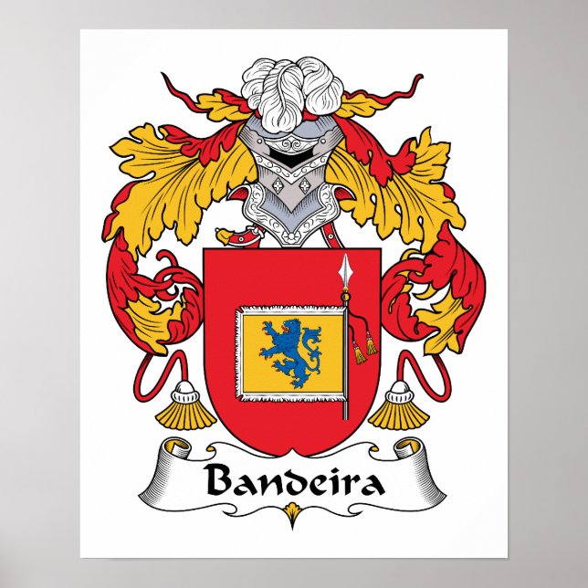 Bandeira Family Crest Poster (Framsidan)