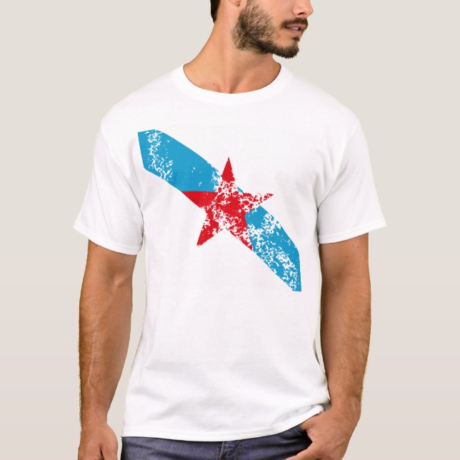 Bandeira Galega Estrelada Tee (Framsida)