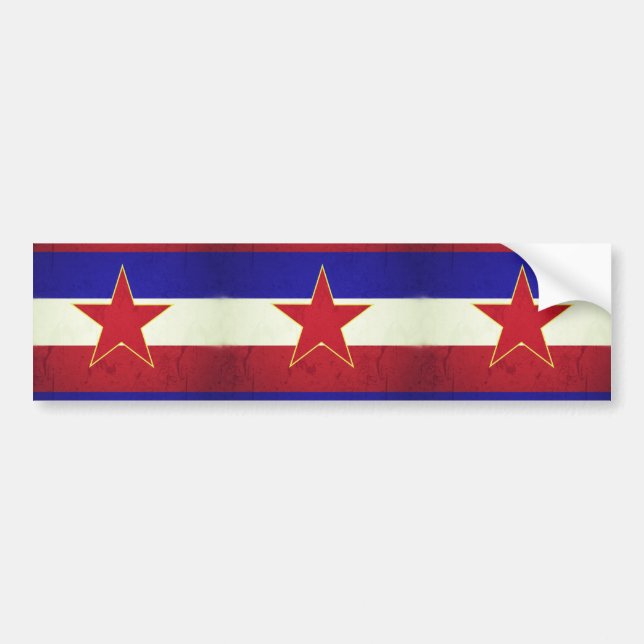 Bandeira Iugoslávia Bildekal (Framsidan)