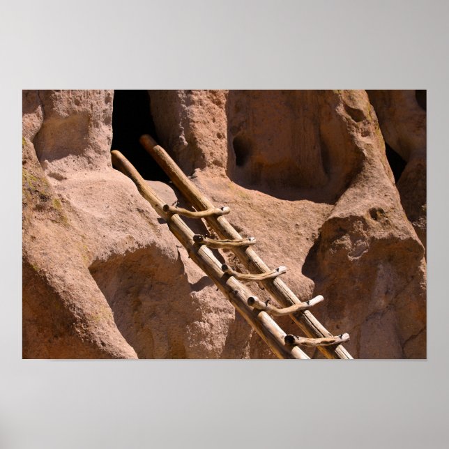 Bandelier National Monument Forntida Pueblo Stege Poster (Framsidan)