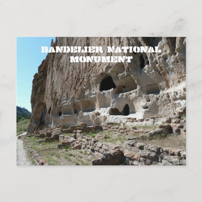 Bandelier National Monument Postcard Vykort (Framsida)