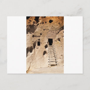 Bandelier New mexico Petroglyphs Ancient Indian Vykort