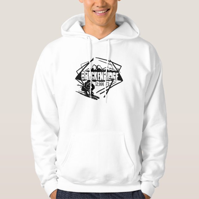 Bandenridge Colorado ski elevation hoodie (Framsida)