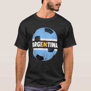 Bandera Argentina Flagga Soccer Ball Baln Ftbol Ar T Shirt