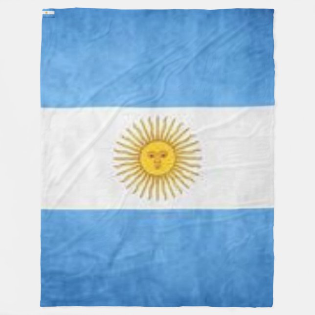 Bandera Argentina Fleecefilt (Framsidan)