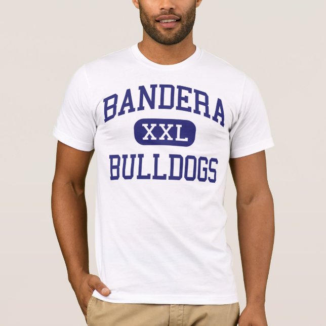 Bandera bulldoggmellanstadium Bandera Texas Tee (Framsida)