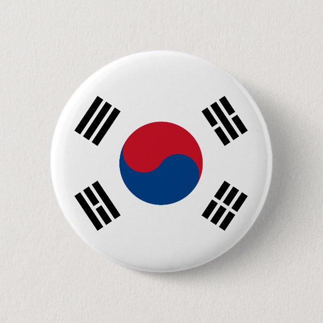 Bandera de Corea del Sur Knapp (Framsida)