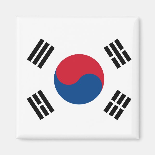 Bandera de Corea del Sur Magnet (Framsidan)