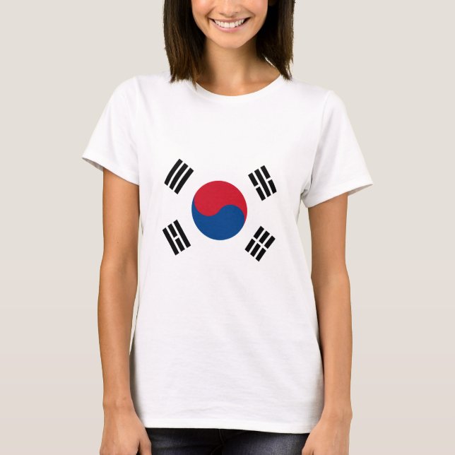 Bandera de Corea del Sur T-shirt (Framsida)