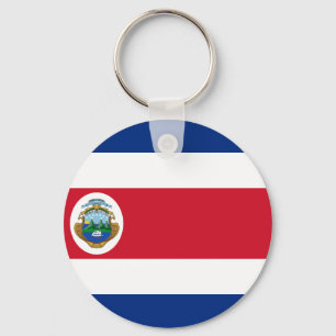 Bandera de Costa Rica - flagga av Costa Rica Nyckelring