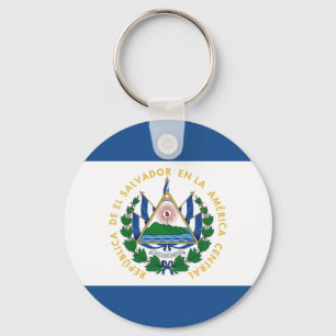 Bandera de El Salvador Keychain Nyckelring