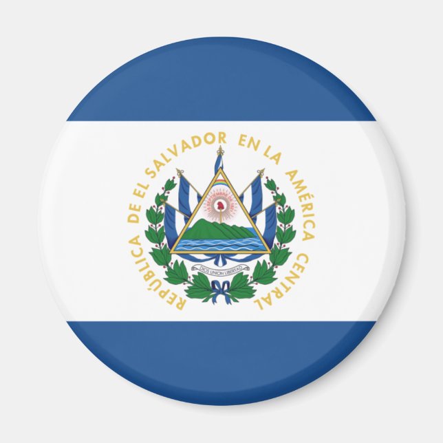 Bandera de El Salvador Magnet (Framsidan)