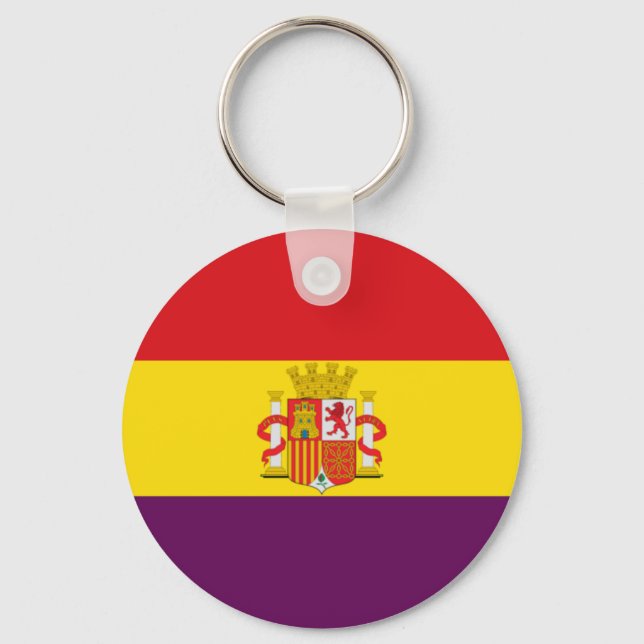 Bandera de la República Española Nyckelring (Framsida)