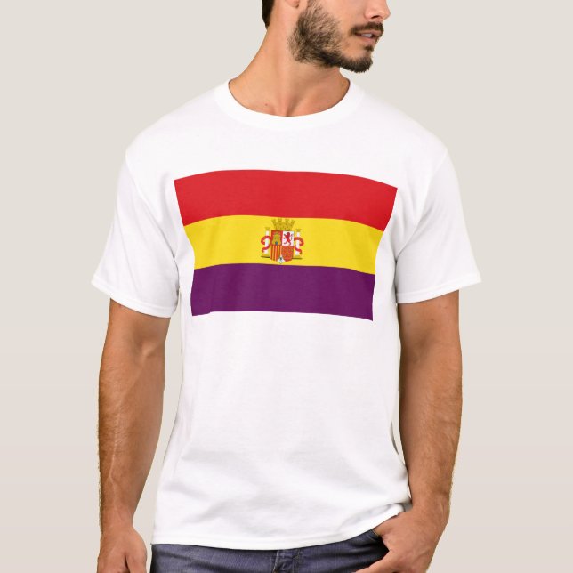 Bandera de la República Española T-shirt (Framsida)
