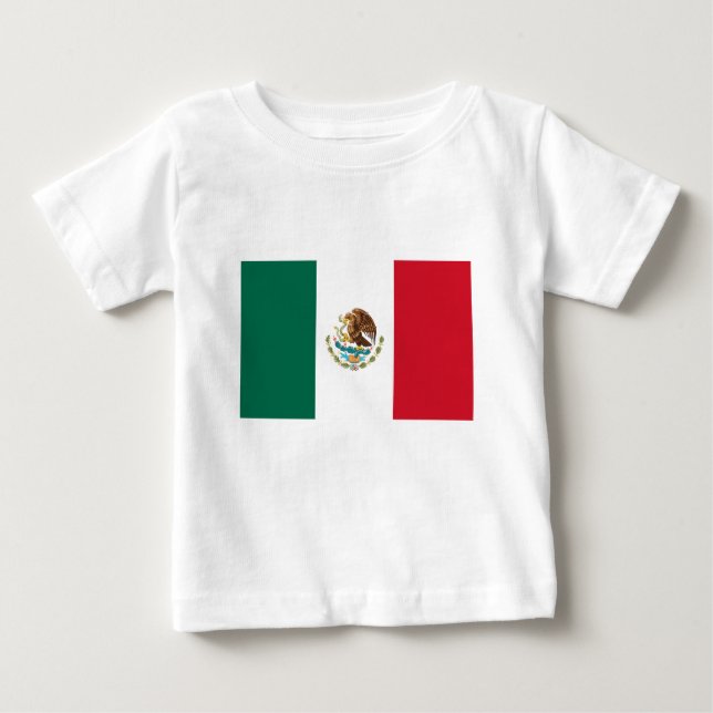 Bandera de México - Mexikanska Flagga - Mexikanska T Shirt (Framsida)