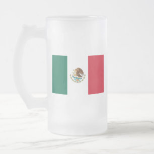 Bandera de México - Mexikos Flagga - Mexikanska F Frostat Ölglas