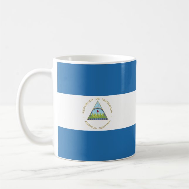 Bandera de Nicaragua Kaffemugg (Vänster)