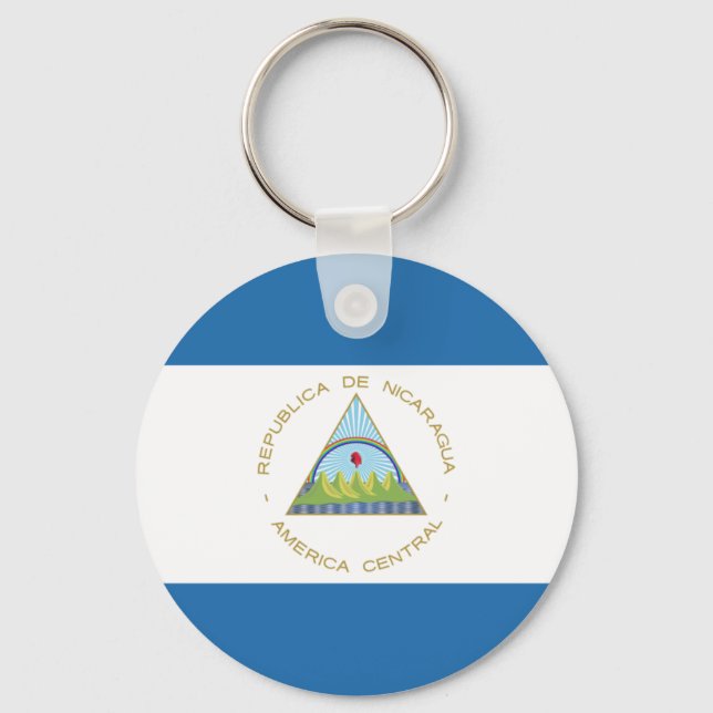 Bandera de Nicaragua Nyckelring (Framsida)