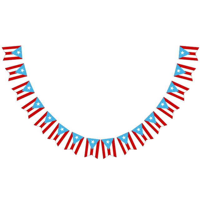 Bandera de Puerto Rico Azul Celeste Vimplar (Alla)