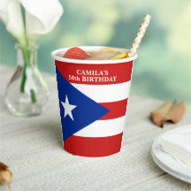 Bandera de Puerto Rico Födelsedagsfest