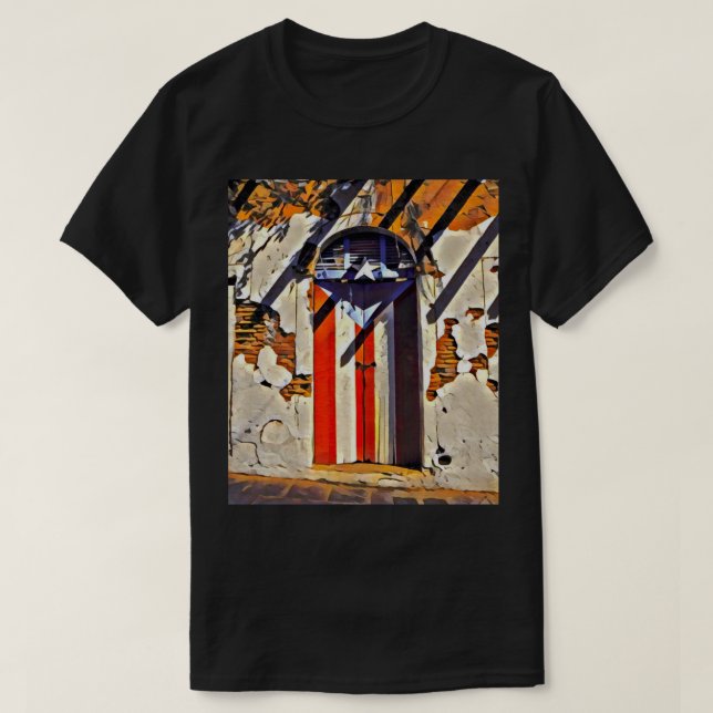 Bandera del orgullo de Puerto Rico T Shirt (Design framsida)
