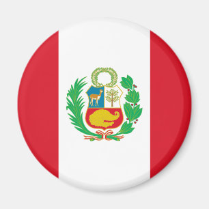 Bandera del Perú - flagga av Peru Magnet