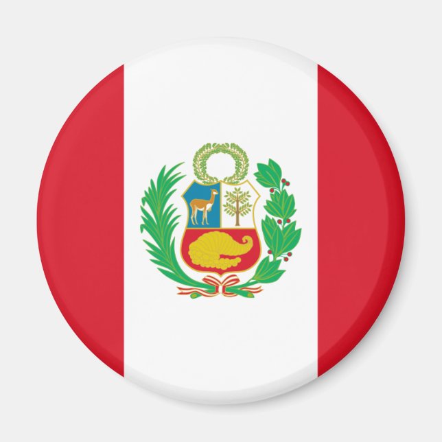 Bandera del Perú - Perus Flagga Magnet (Framsidan)