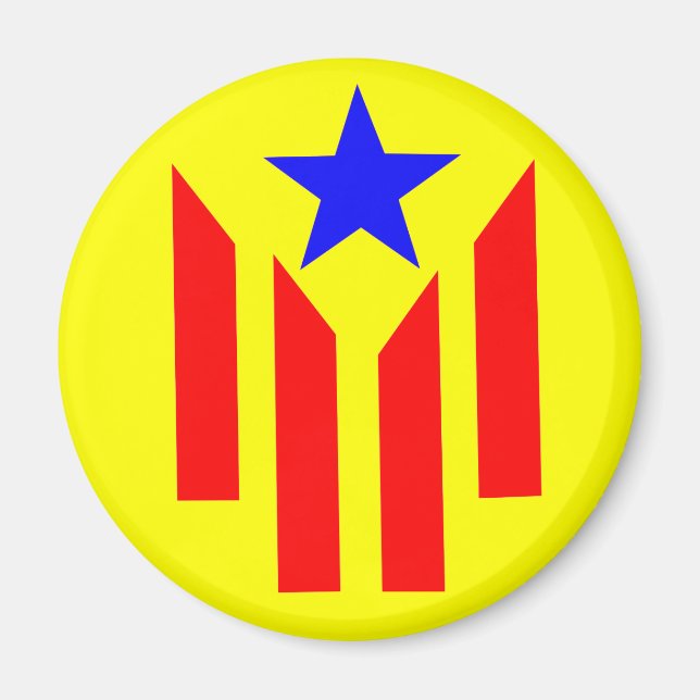 Bandera Estelada Catalana Magnet (Framsidan)