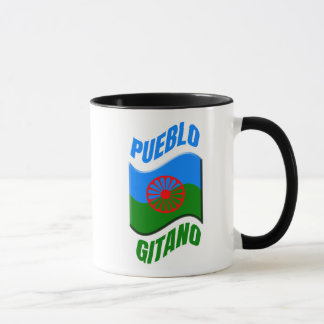 Bandera gitana. Taza original personalizada. Mugg