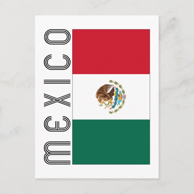 Bandera Mejicana Vykort (Framsida)