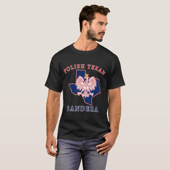Bandera polska Texan T Shirt (Hel framsida)