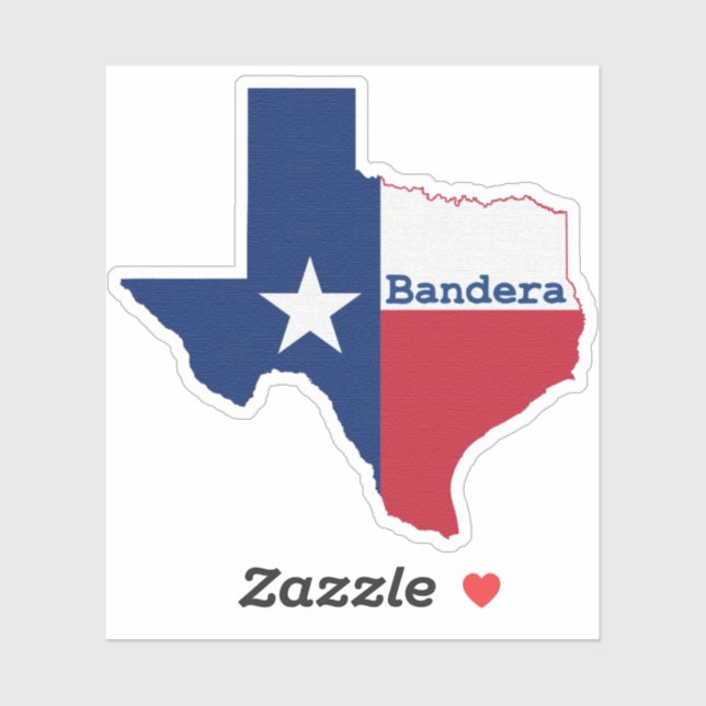 Bandera Texas Klistermärken (Ark)