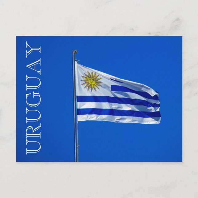 bandera uruguay vykort (Framsida)