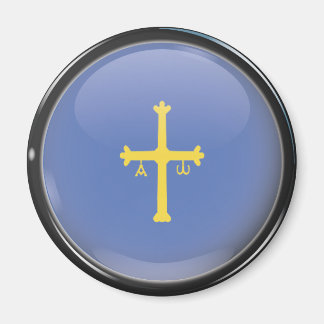 Bandera y escudo de Asturias Magnet