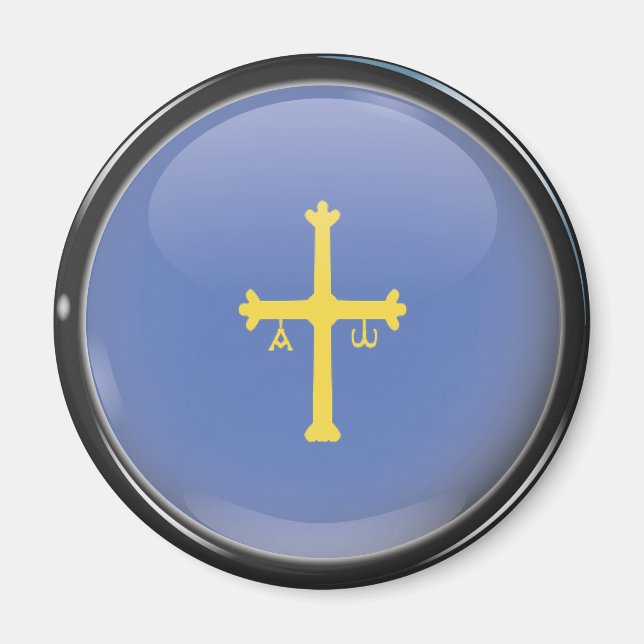Bandera y escudo de Asturias Magnet (Framsidan)