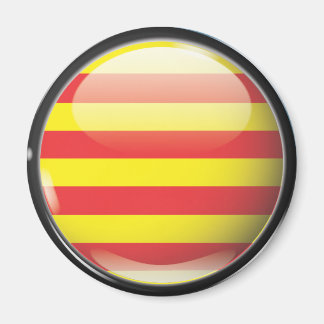 Bandera y escudo de Cataluña Magnet