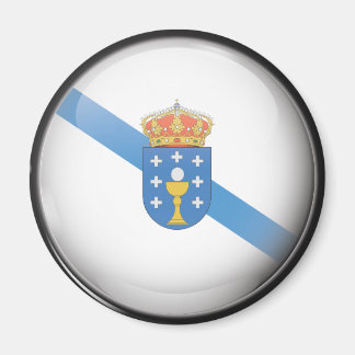 Bandera y escudo de Galicia Magnet